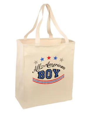 All-American Boy Large Grocery Tote Bag
