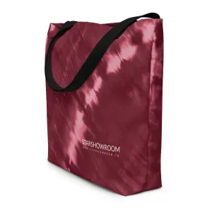 All-Over Print Large Tote Bag (Maroon)