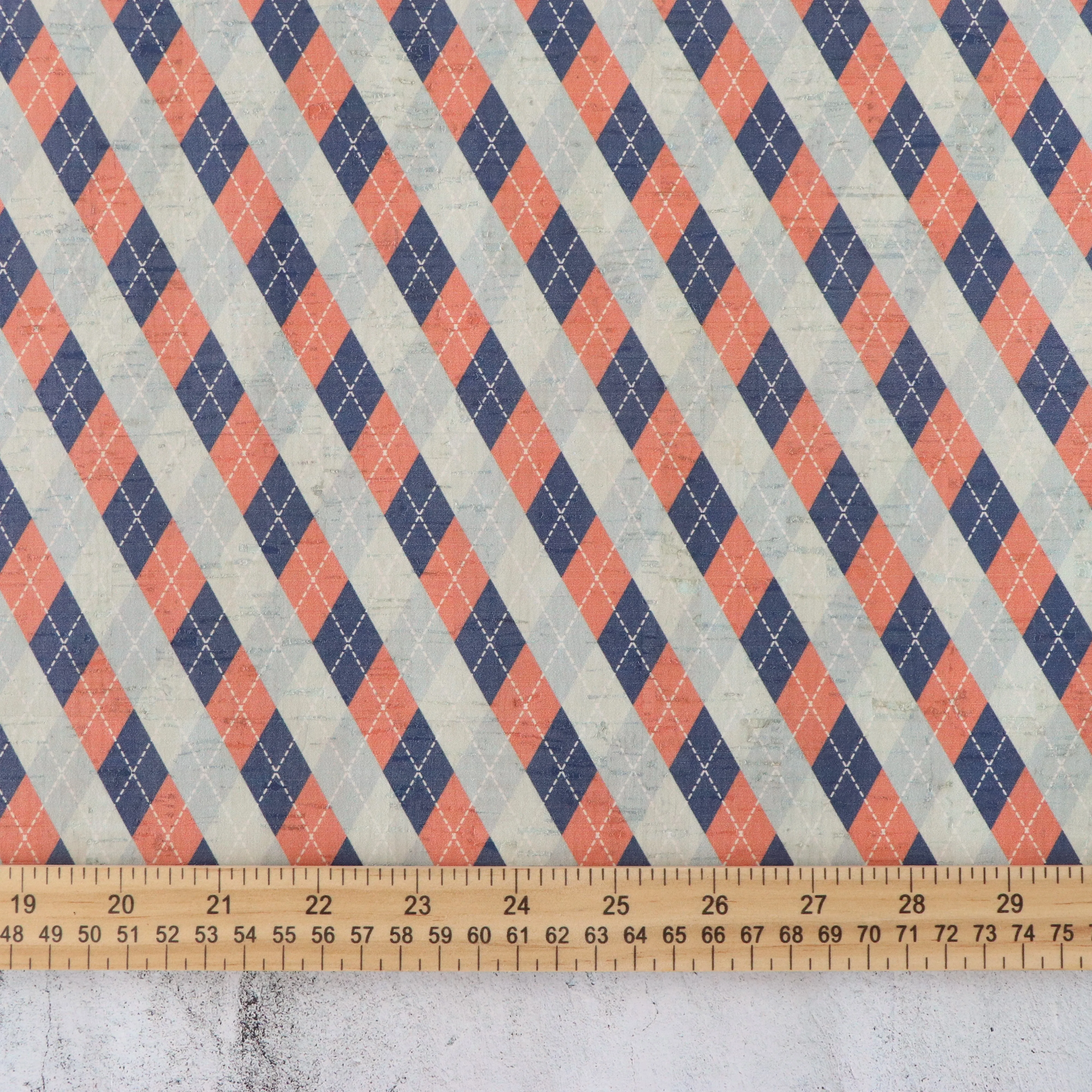 Argyle Cork Fabric
