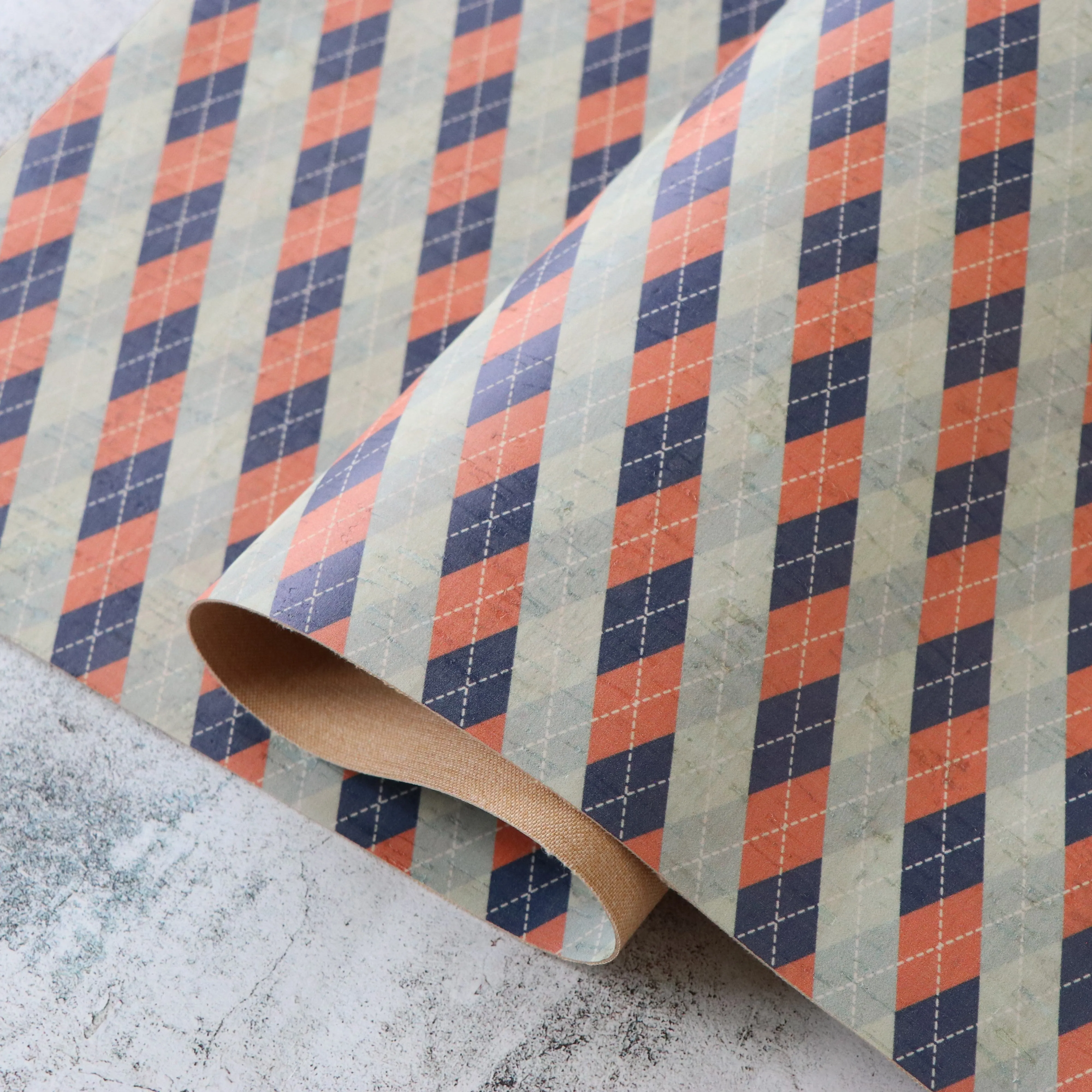 Argyle Cork Fabric