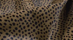 Black-Tan Hair-On Large Cheetah Print Cowhide