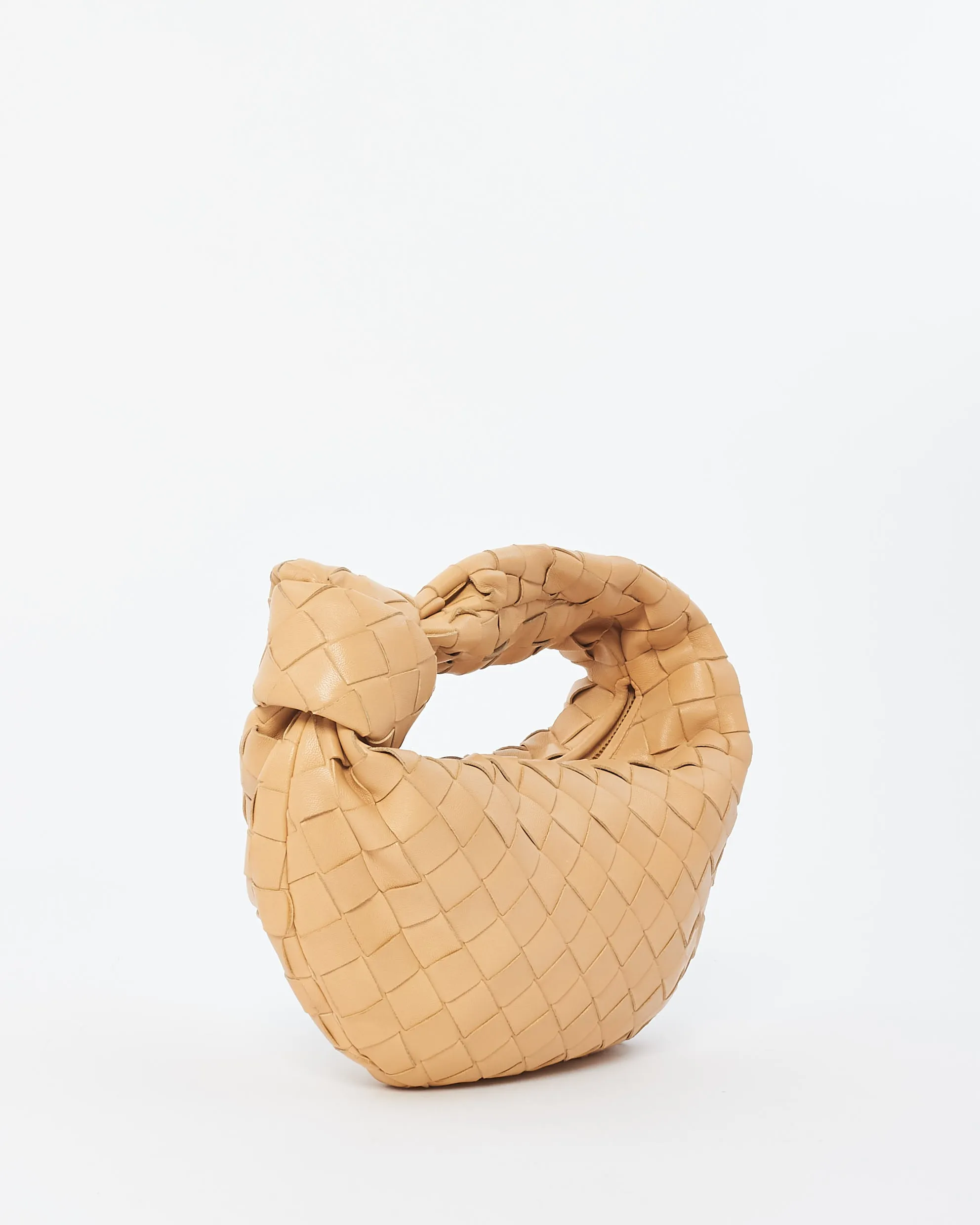 Bottega Veneta Beige (Almond) Intrecciato Leather Mini Jodie