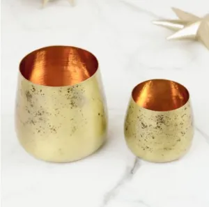 Brass Foil Votive Holder