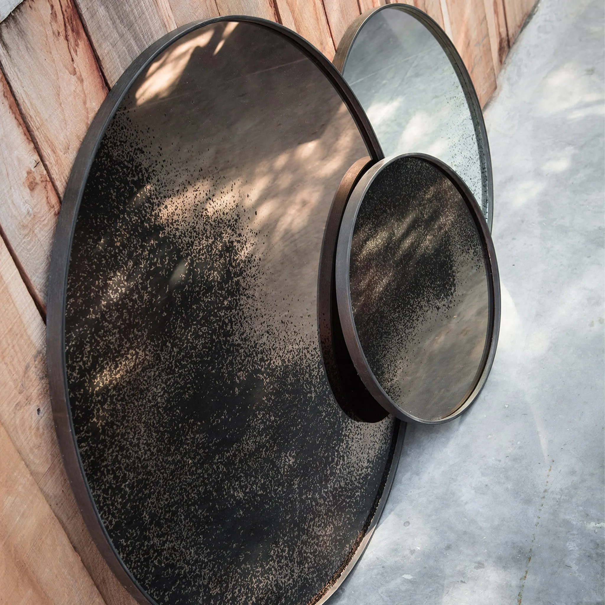 Bronze mirror tray 36 x 36 x 2