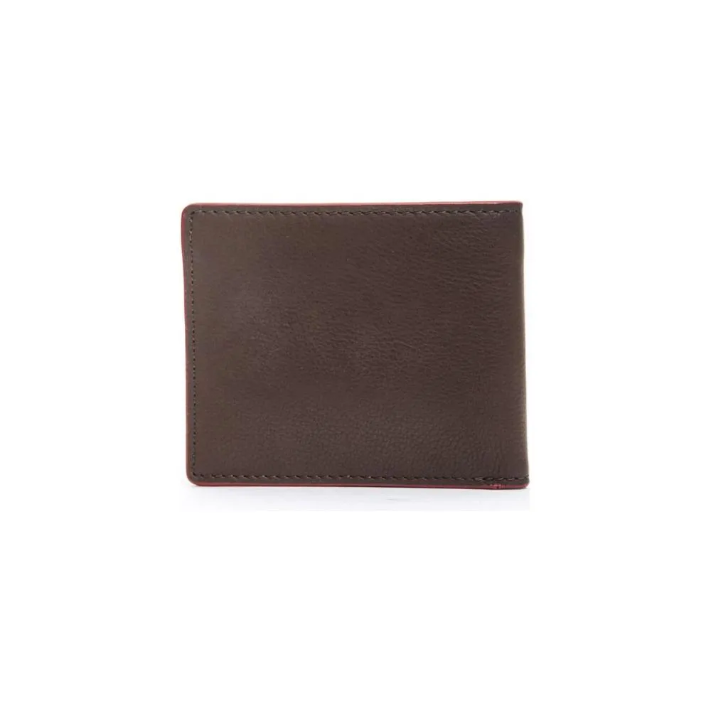 Cerruti 1881 Brown Calf Leather Men Wallet