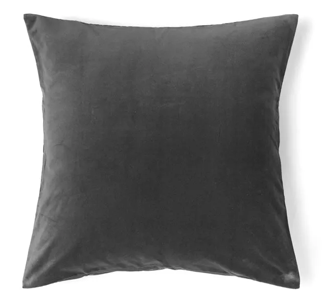 Cotton Velvet Quilt Cover Set Range Storm Grey
