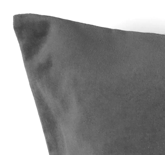 Cotton Velvet Quilt Cover Set Range Storm Grey