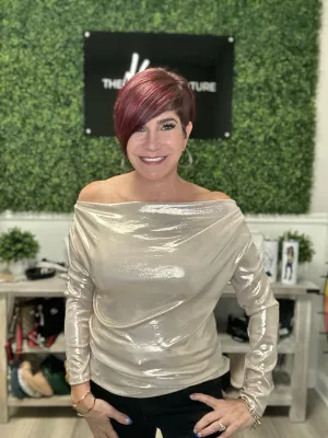 Cowl Glam Top