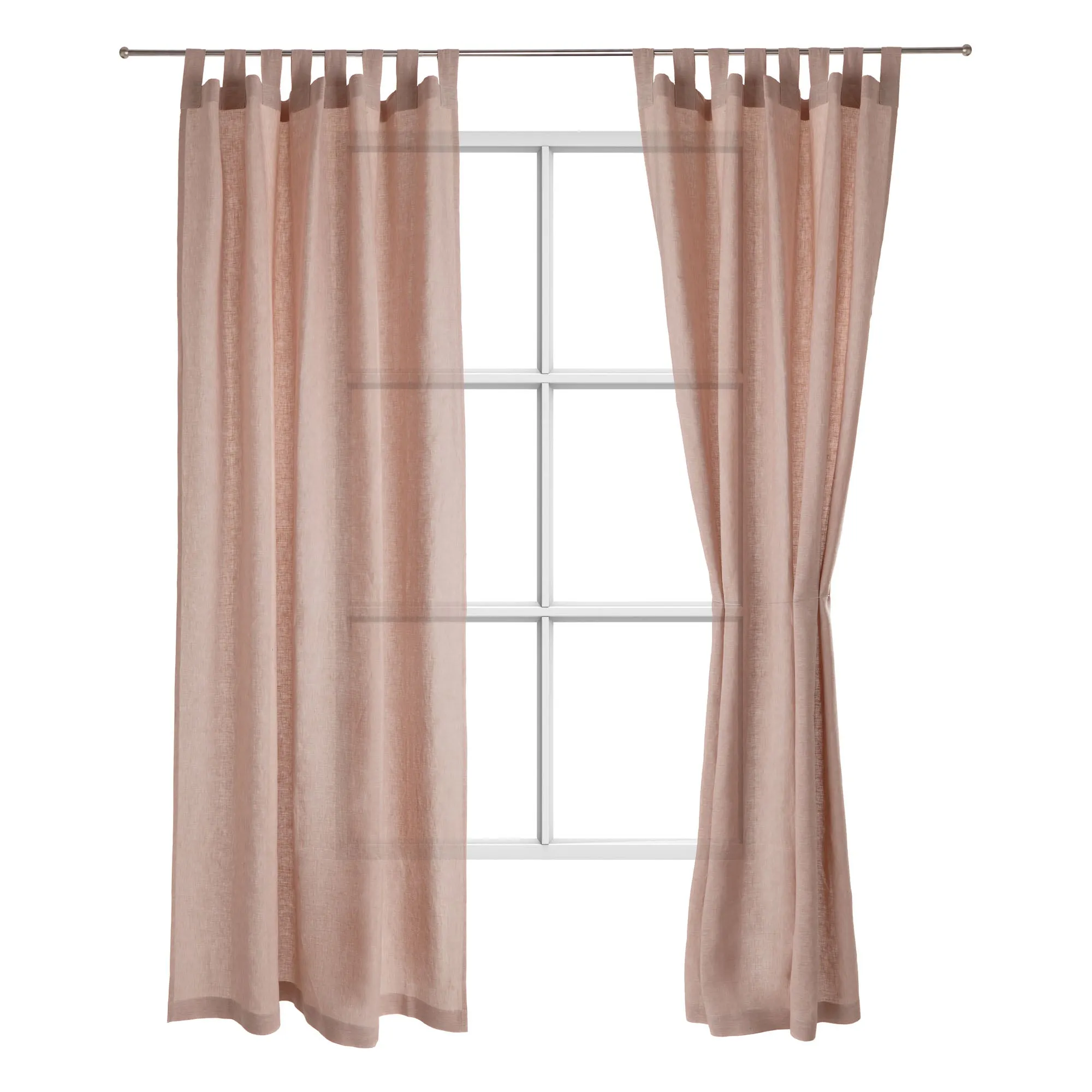 Cuyabeno Linen Curtain [Dusty pink]