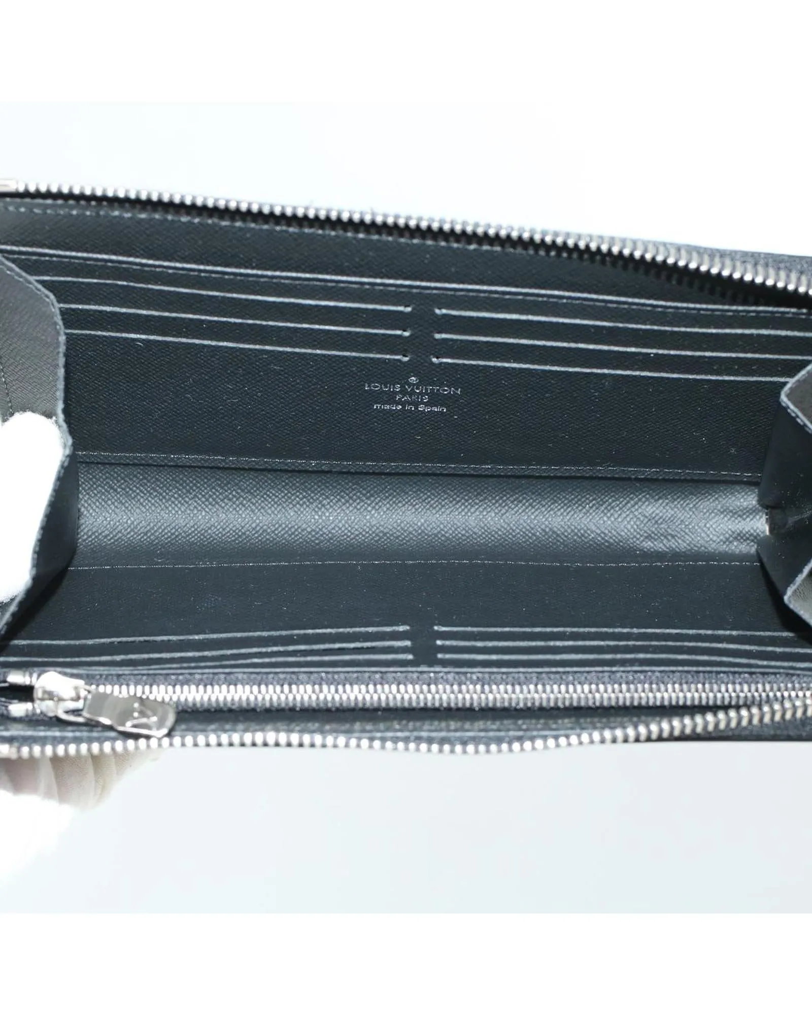 Damier Graphite Long Wallet with Charm and Dust Bag