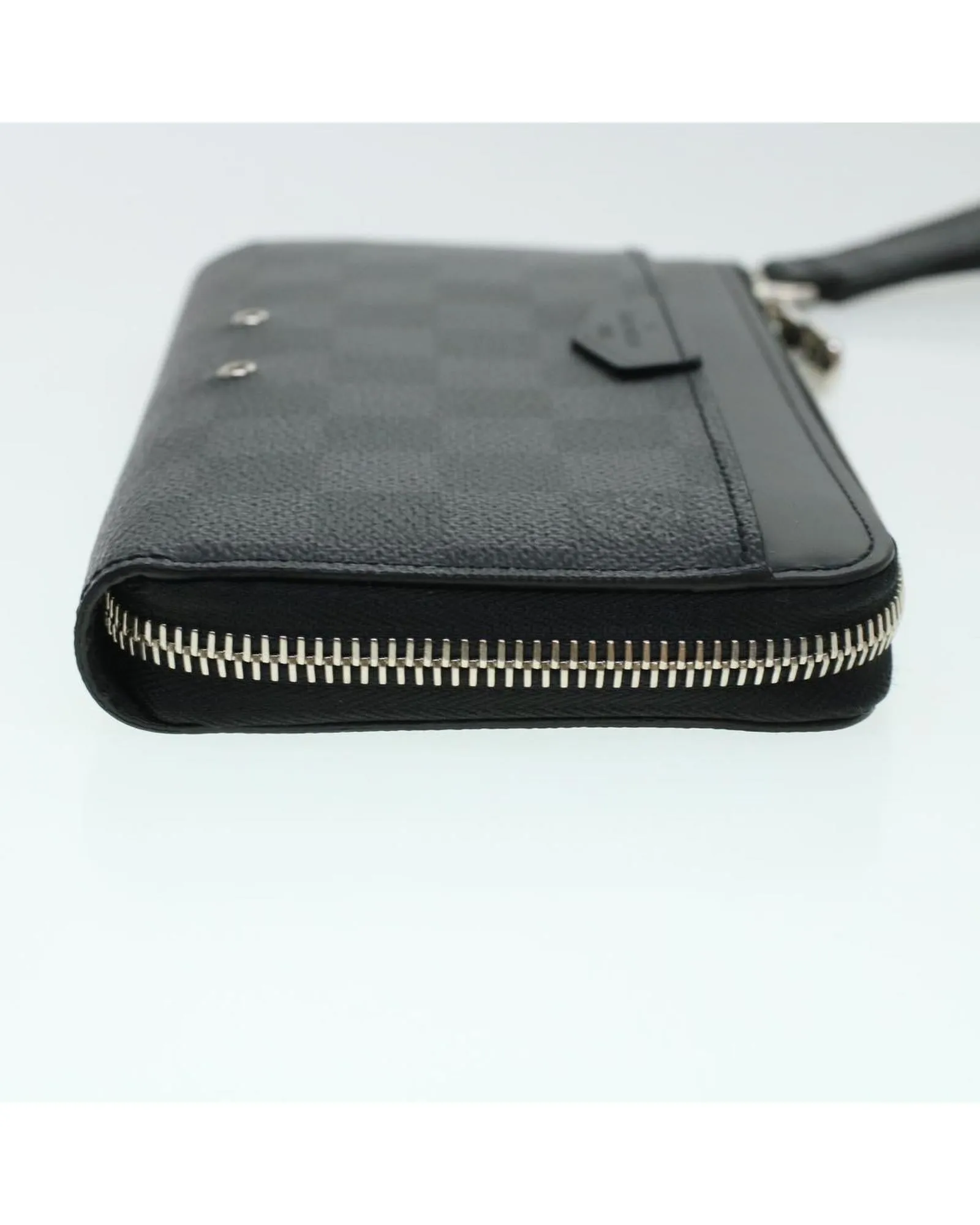 Damier Graphite Long Wallet with Charm and Dust Bag