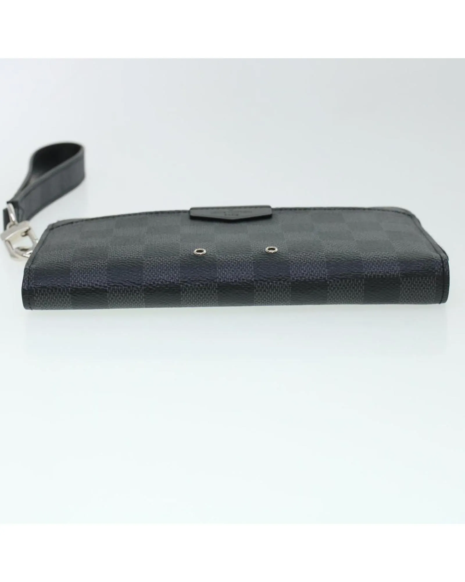 Damier Graphite Long Wallet with Charm and Dust Bag