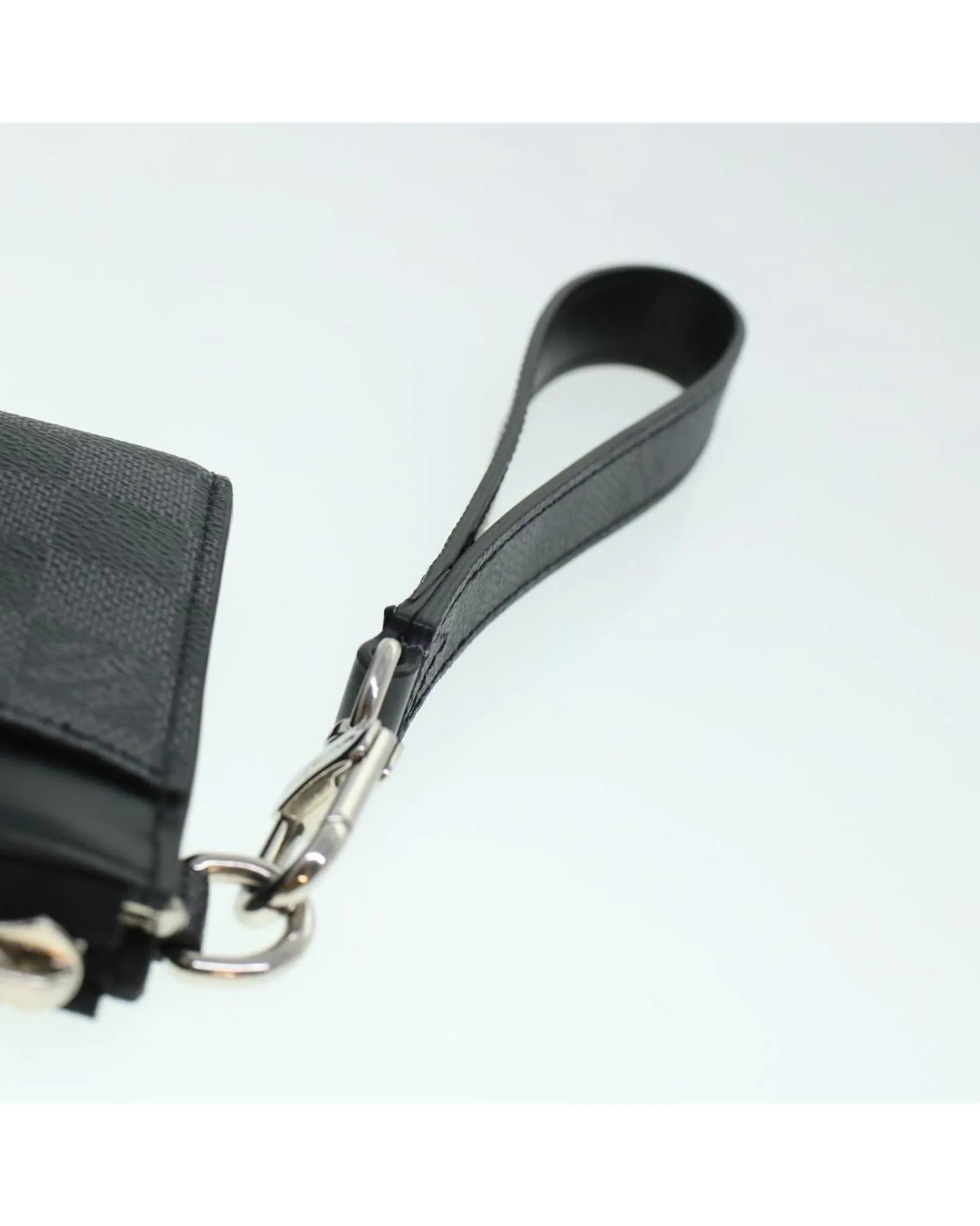 Damier Graphite Long Wallet with Charm and Dust Bag