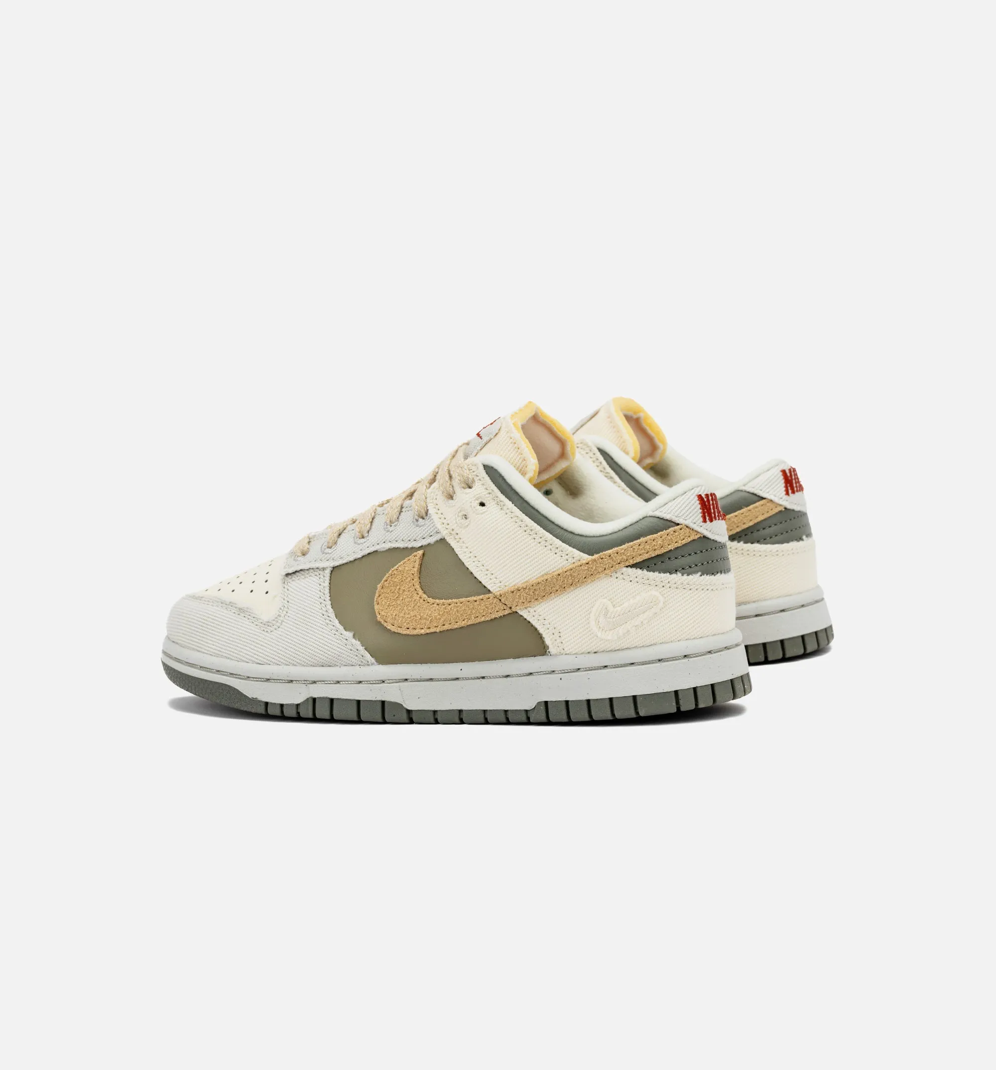 Womens Dunk Low Lifestyle Shoes - Coconut Milk/Sesame/Alabaster/Light Bone/Neutral Olive - Stylish and Comfortable Sneakers