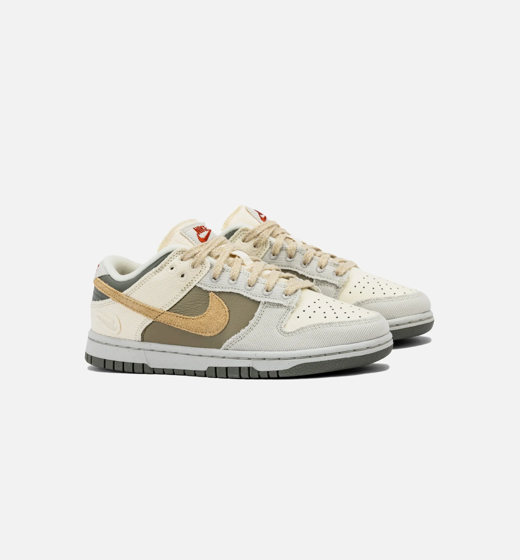Womens Dunk Low Lifestyle Shoes - Coconut Milk/Sesame/Alabaster/Light Bone/Neutral Olive - Stylish and Comfortable Sneakers