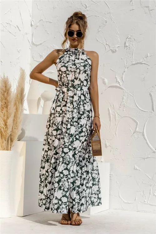 Elegance Women Sleeveless Beach Casual Dress