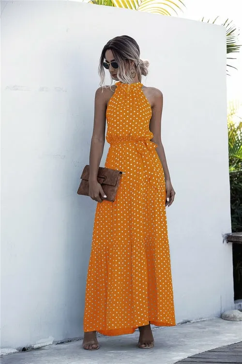 Elegance Women Sleeveless Beach Casual Dress