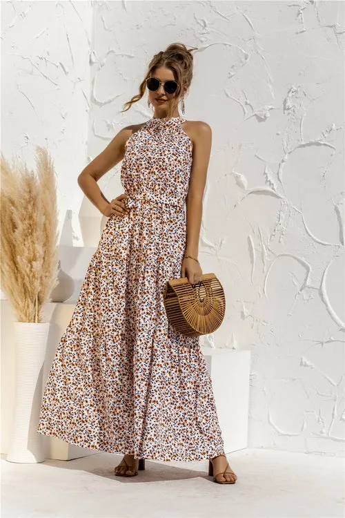 Elegance Women Sleeveless Beach Casual Dress