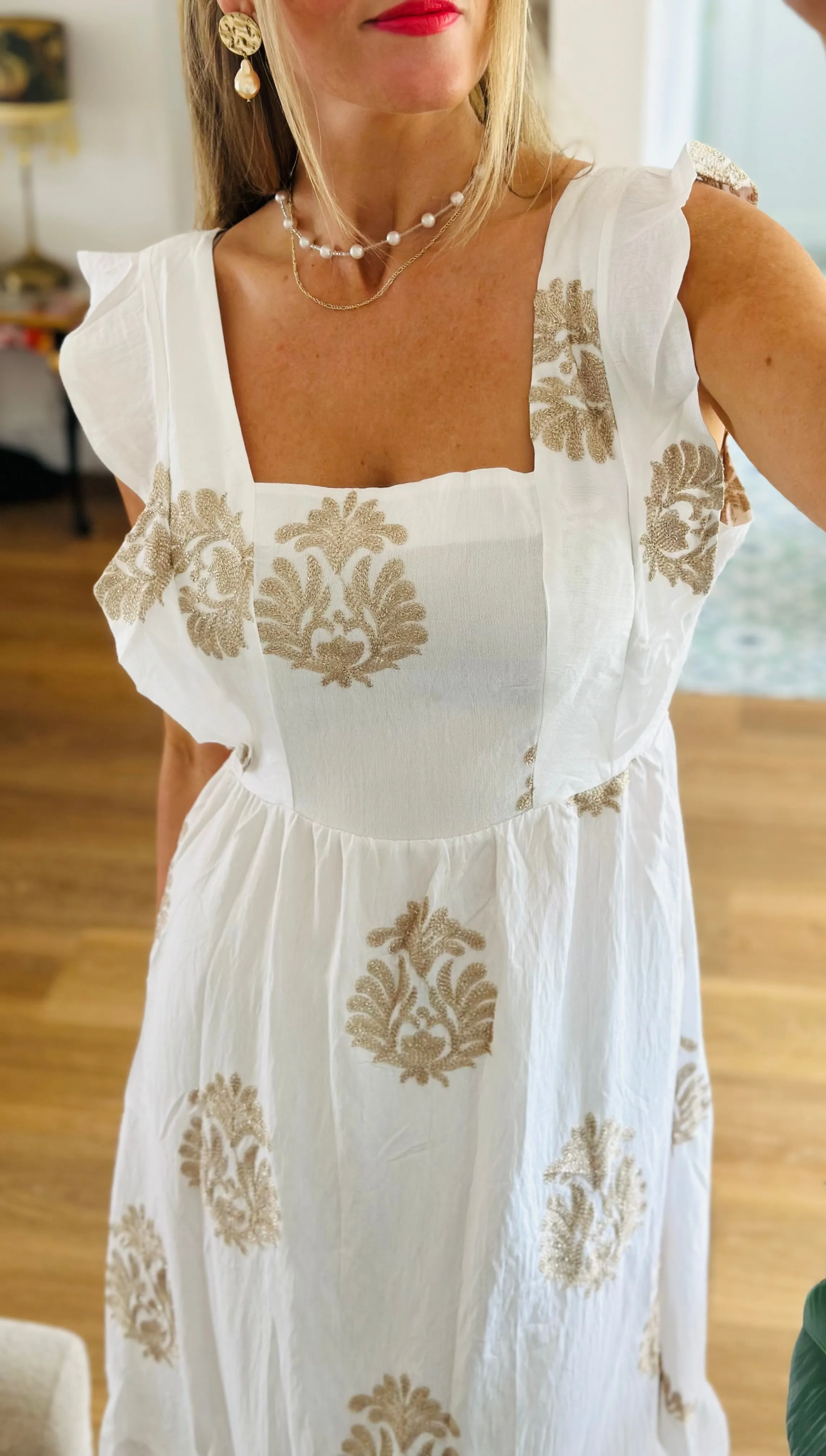 Embroidered Maxi Dress