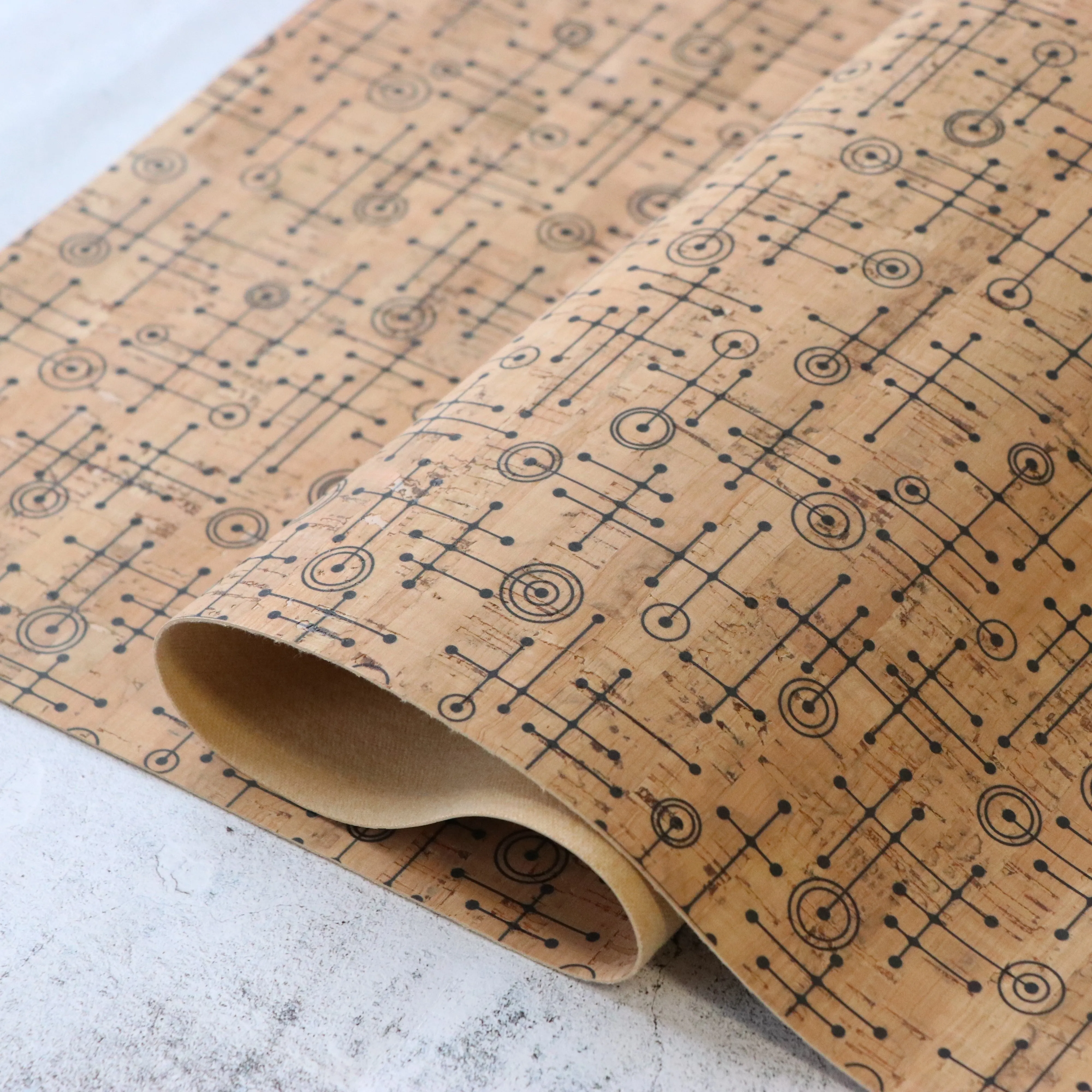Fifties Abstract Cork Fabric