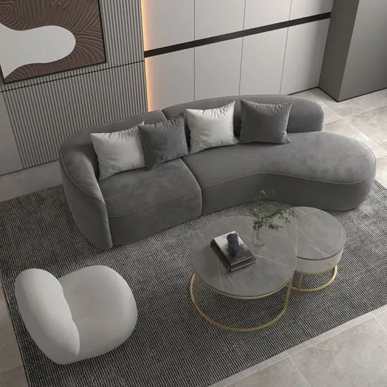 Galaxy Pro Premium Sofa Set in Suede