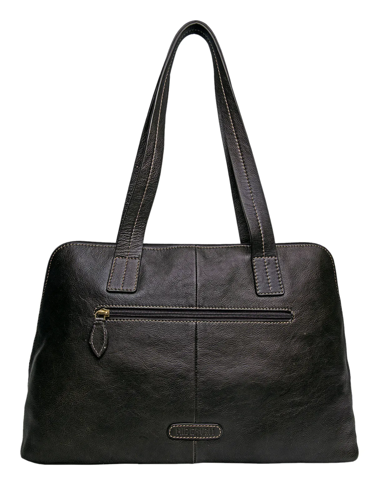 Hidesign Cerys Leather Multi-Compartment Shoulder Bag Black