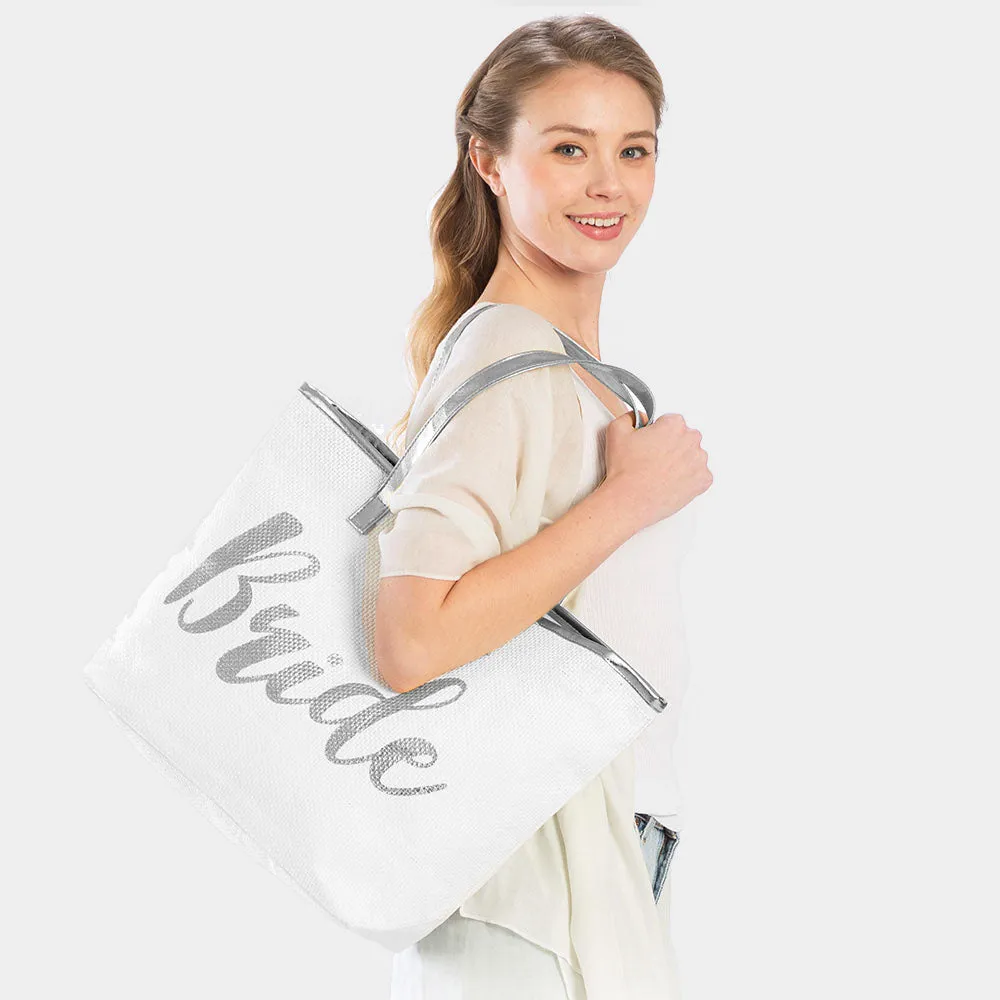 iLLASPARKZ 'Bride' Tote Bag