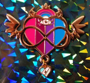 Infinite Pride Flag Pin - Bi-Rose Gold
