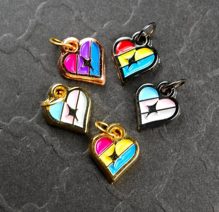 Infinite Pride Flag Pin - Rainbow Gold