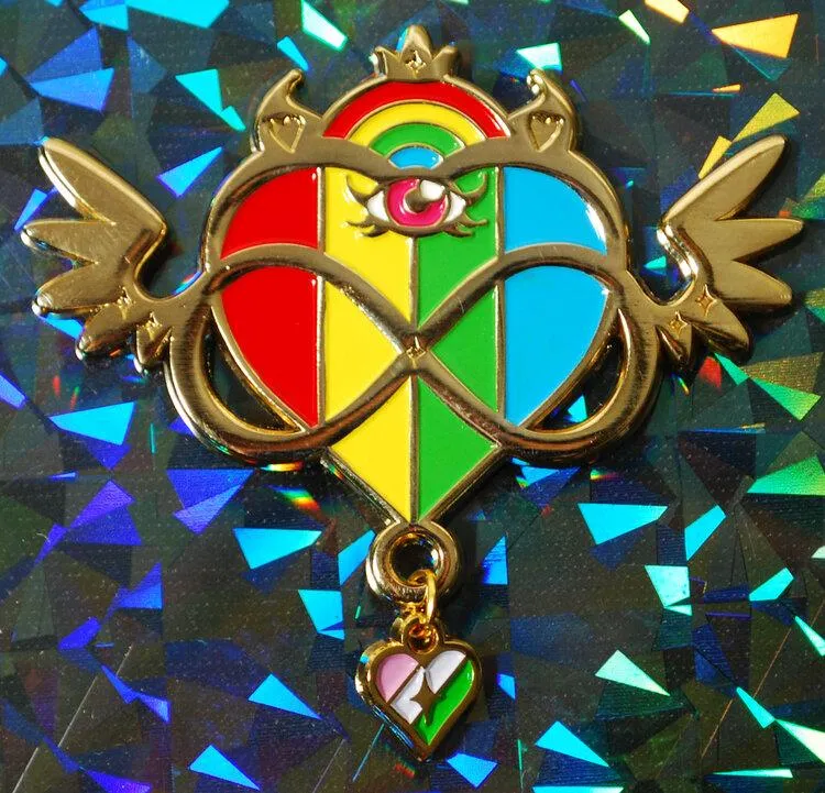 Infinite Pride Flag Pin - Rainbow Gold