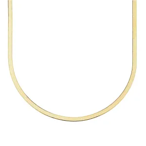 Isabella Herringbone Necklace - Gold