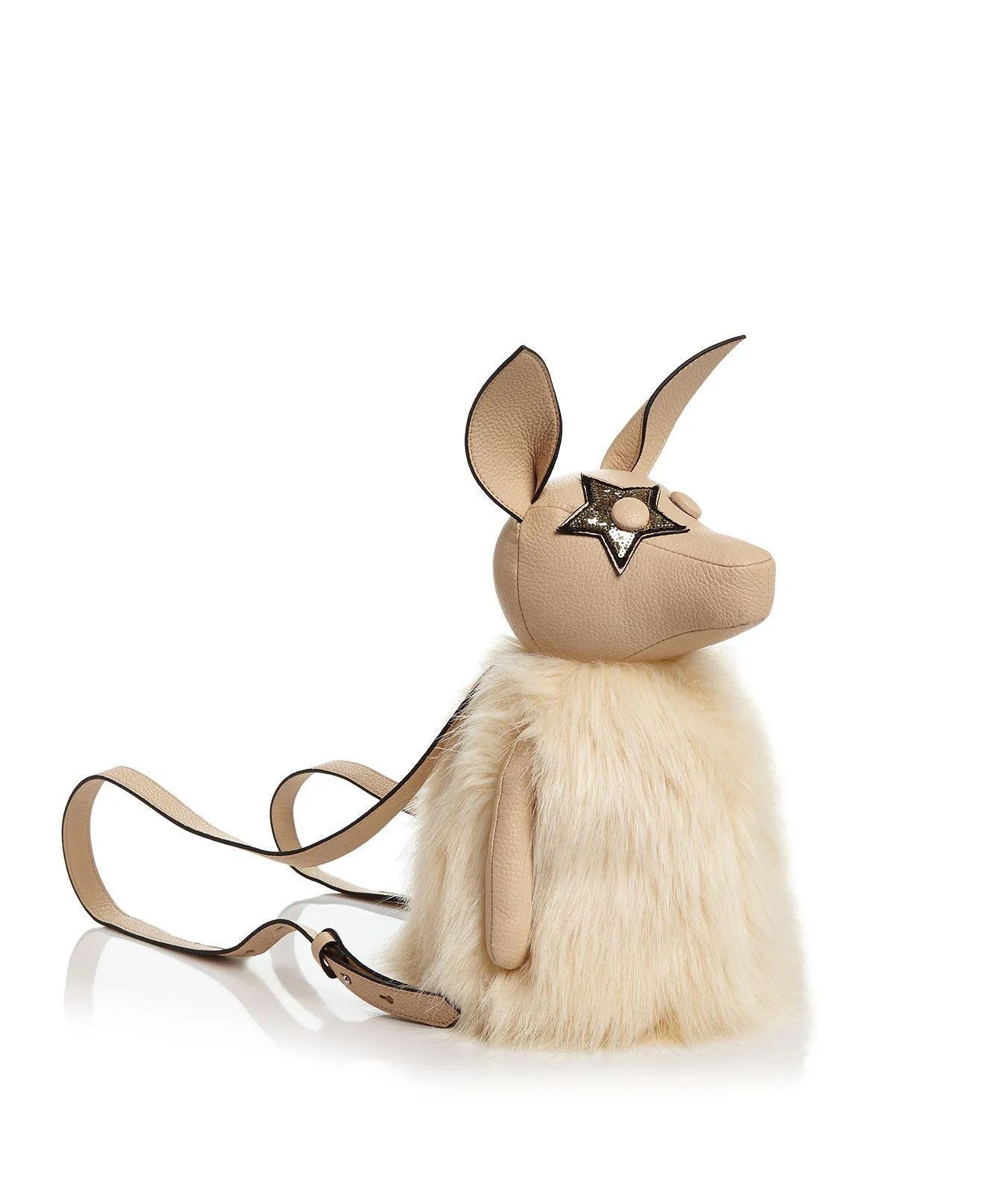 Kendall & Kylie Normie Faux Fur & Leather Backpack