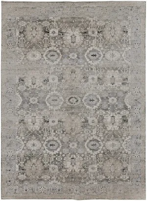 Macklaine MCK39FUF Beige/Silver Rug