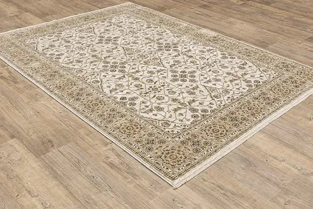 Maharaja 1J Ivory/Gold Rug