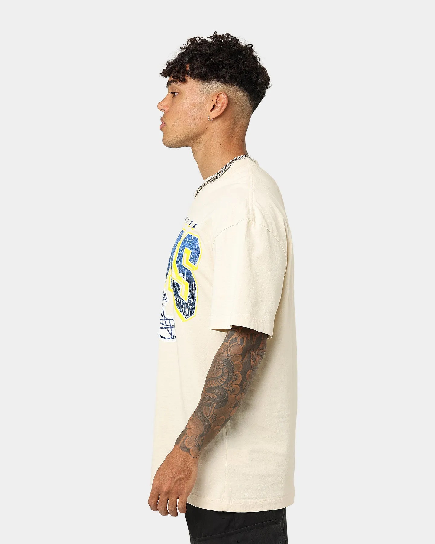 Majestic Athletic Los Angeles Rams Helmet Arch T-Shirt Sand