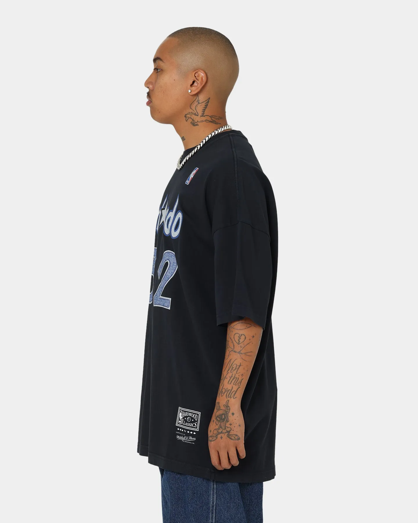 Mitchell & Ness Orlando Magic Shaquille O'Neal #32 N & N Oversized T-Shirt Faded Black