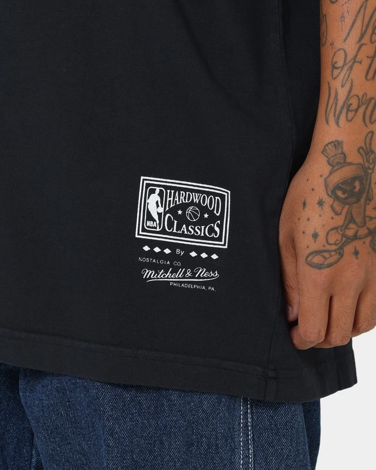 Mitchell & Ness Orlando Magic Shaquille O'Neal #32 N & N Oversized T-Shirt Faded Black