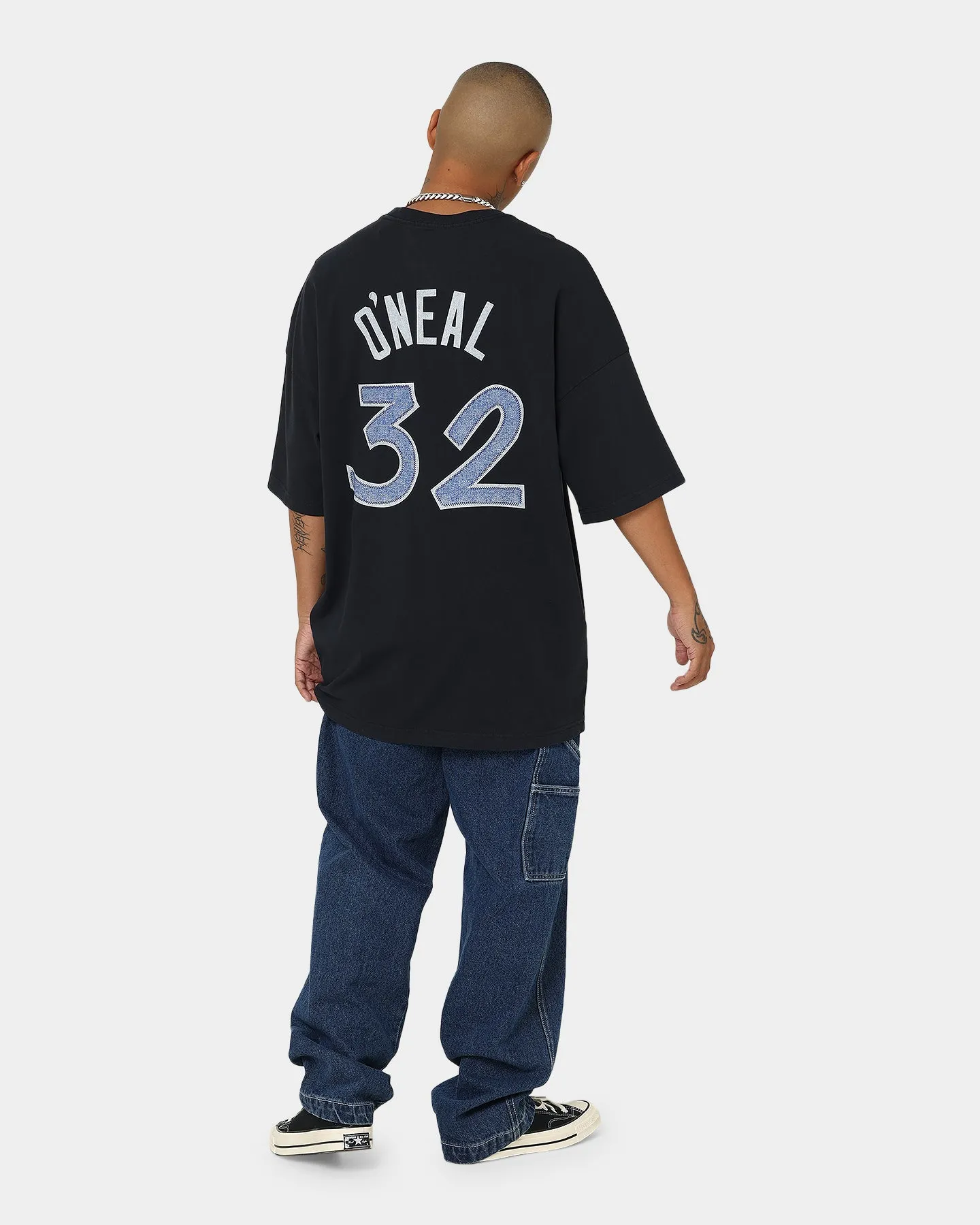 Mitchell & Ness Orlando Magic Shaquille O'Neal #32 N & N Oversized T-Shirt Faded Black