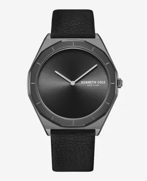 Modern Classic Analog Leather Strap Watch