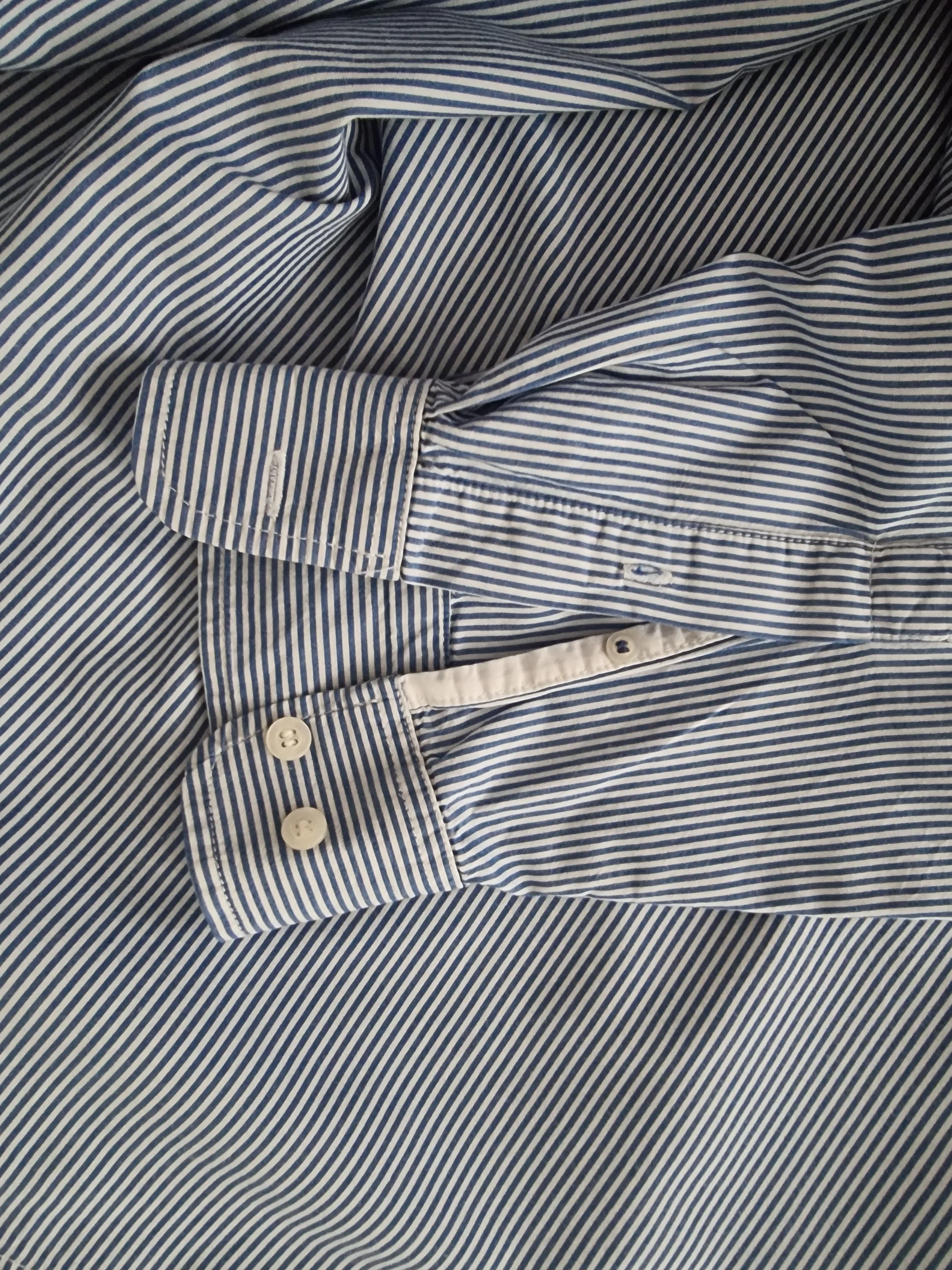 Old Navy The Classic Men’s Navy Blue & White Stripe Shirt Size XL