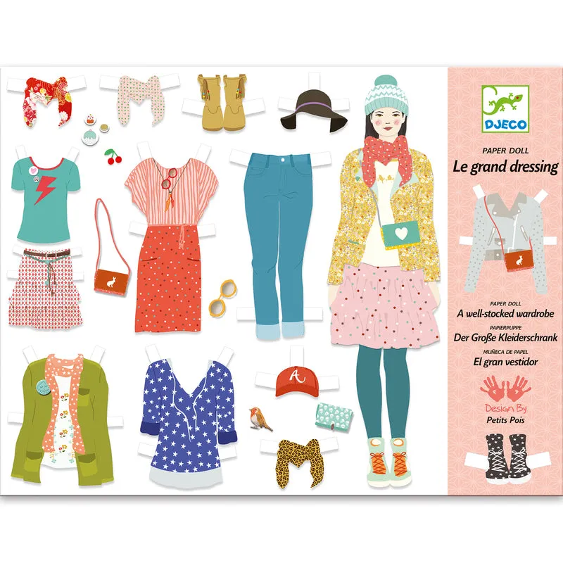 One Big Dressing Room - Paper Doll Dress Up Wardrobe