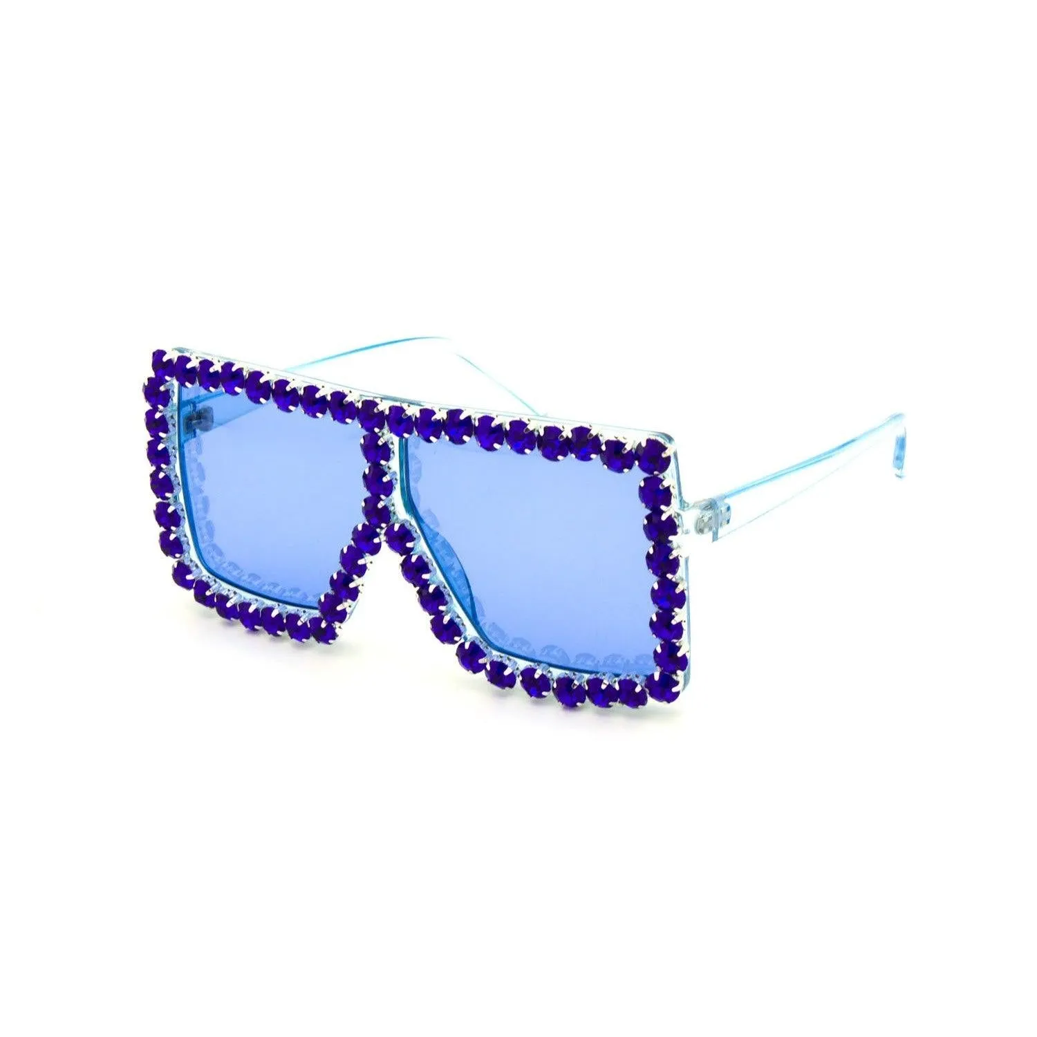 Oversize Rhinestone Sunglasses