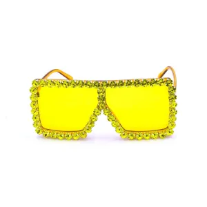 Oversize Rhinestone Sunglasses