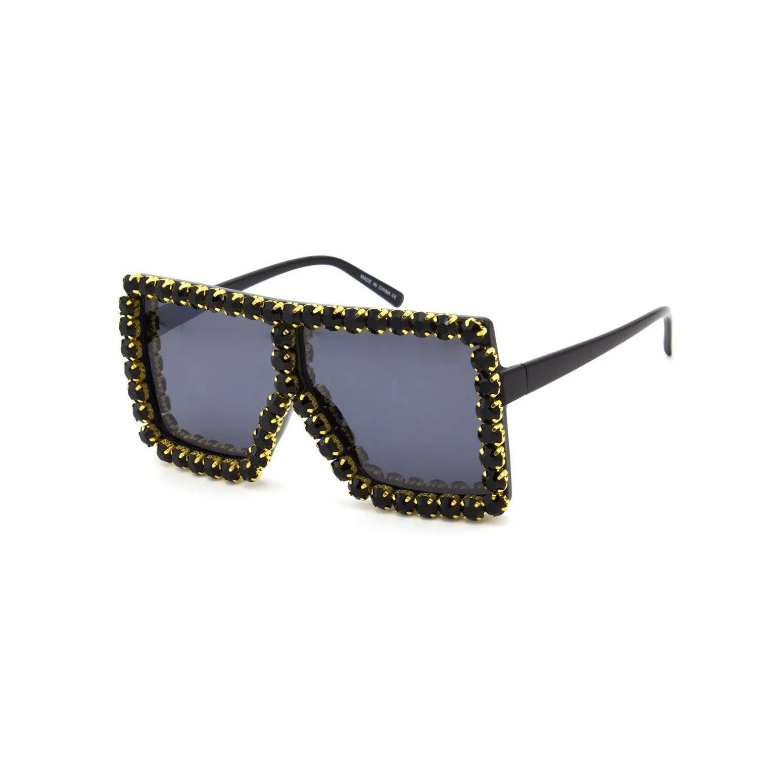 Oversize Rhinestone Sunglasses