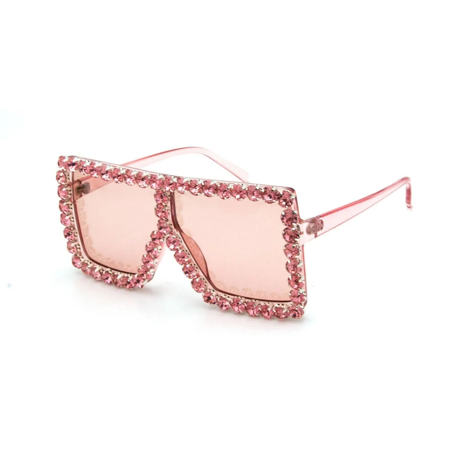 Oversize Rhinestone Sunglasses