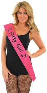 Party Girl - Pink Sash