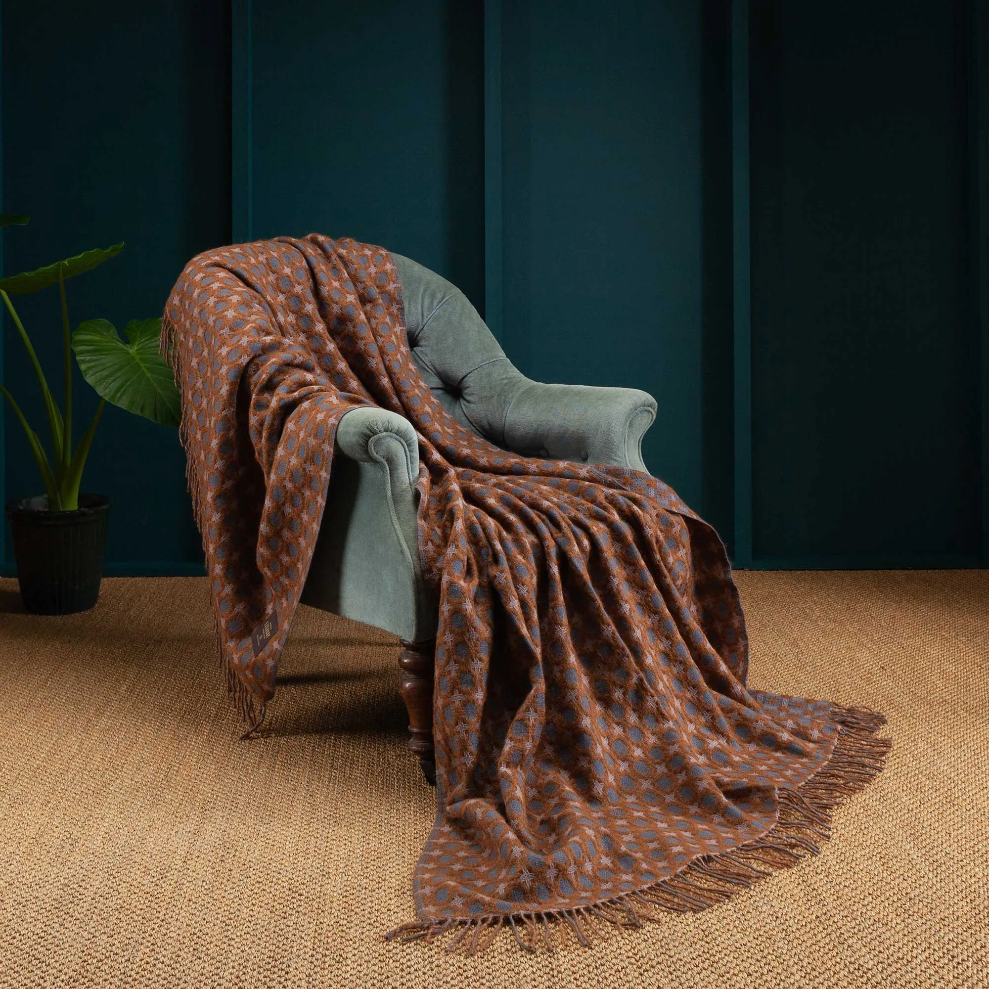 Picasso Merino Blanket Nutmeg
