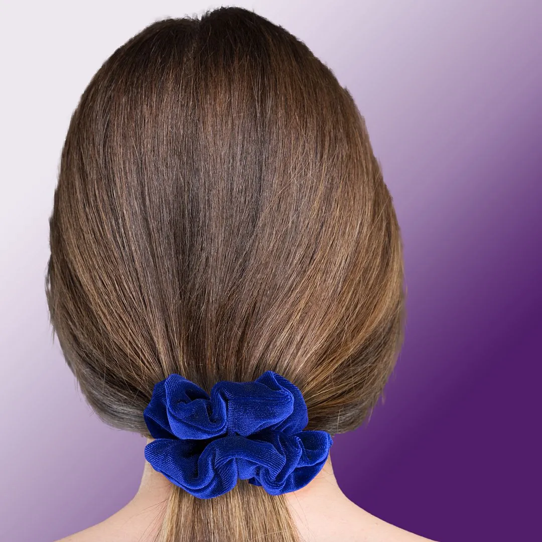 Plush Velvet Scrunchie Available in 3 Sizes Made in the USA Royal