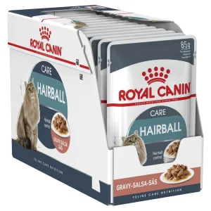 Royal Canin Cat Hairball Care Adult Wet Food Gravy 85g x 12