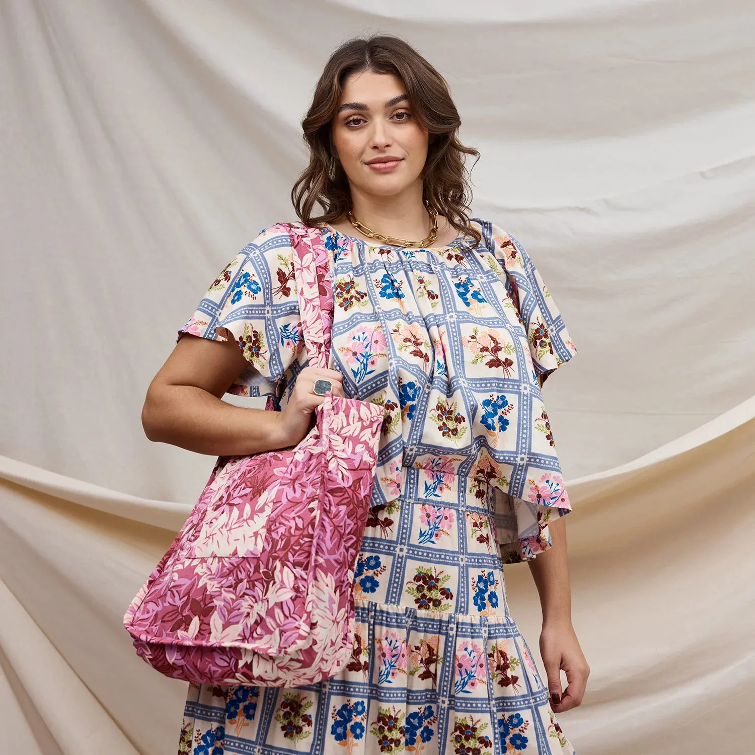 Sage x Clare Alka Tote Bag - Plumberry